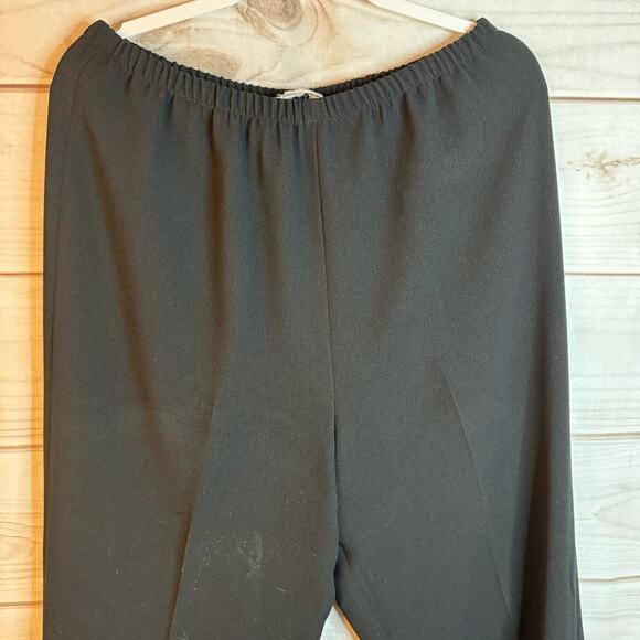 E Emmelle Black Elastic Waist Band Pants Size Large - Picture 3 of 5
